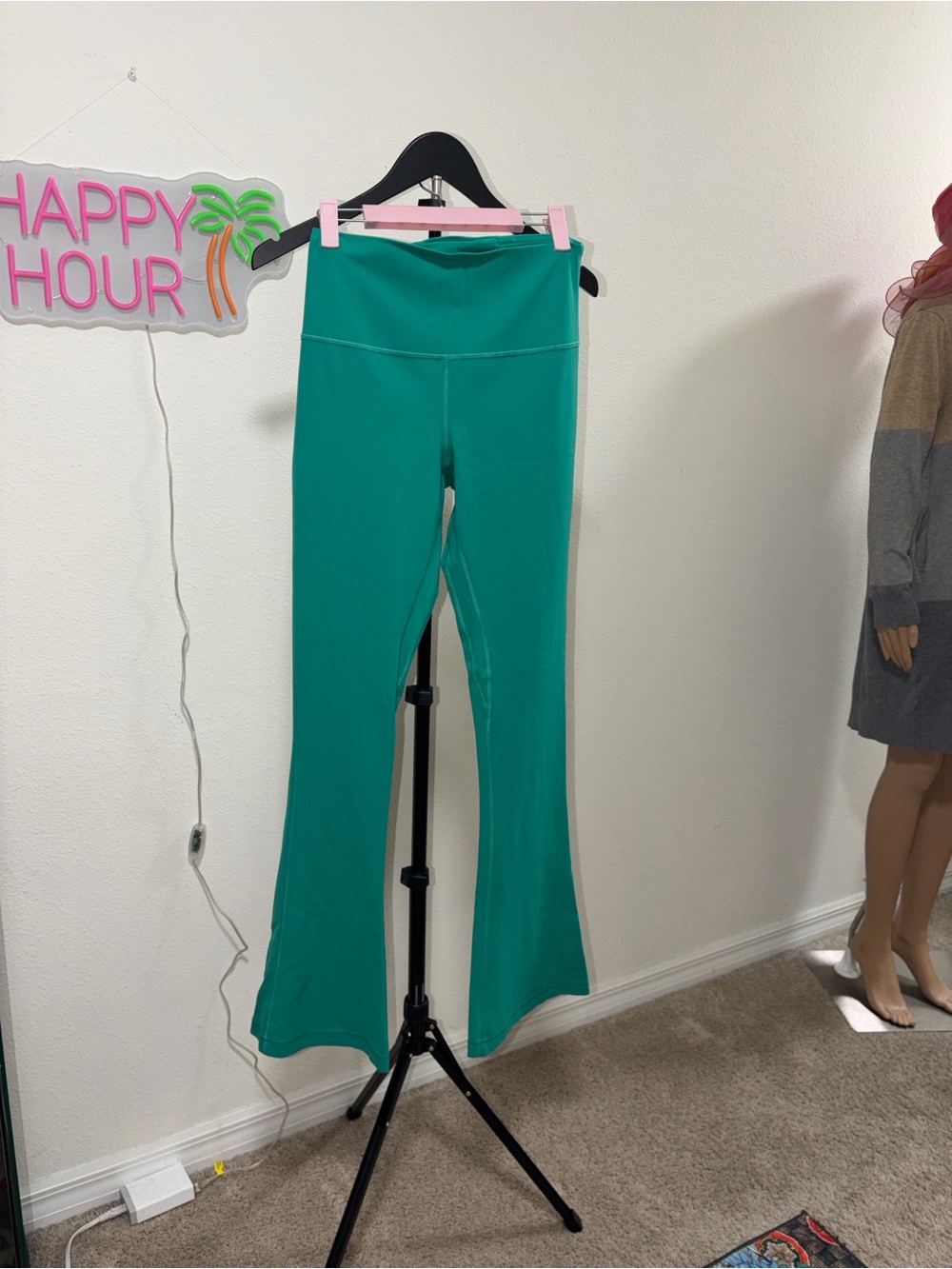 Lululemon High-Waist Flare Pants in Teal